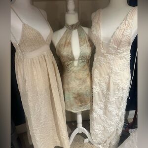 Elegant Cream and Beige Women's Dresses 3 in bundle!